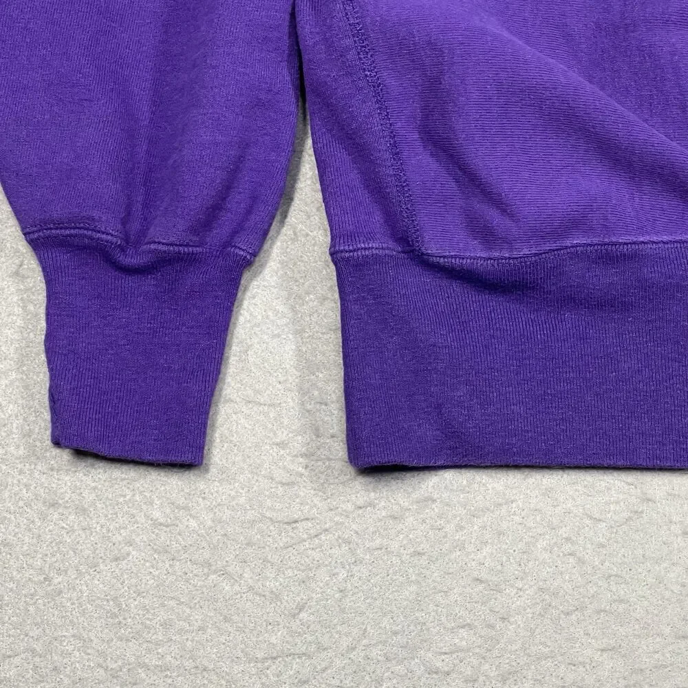 VTG Champion Reverse Wave Sweatshirt Womens XL Purple Crewneck 90s Made in USA - Picture 4 of 9
